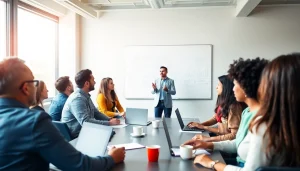 Engaged participants in workforce training workshop, showcasing collaboration and learning.