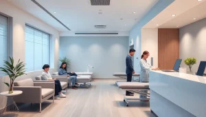 さまざまな患者がケアを受けている八千代市整骨院の温かい内部